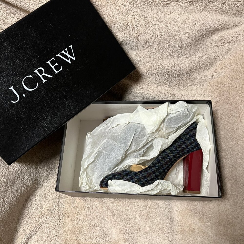 J Crew Coordinating Houndstooth Heels - image 4